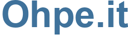 Ohpe.it - Ohpe Website