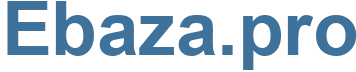Ebaza.pro - Ebaza Website
