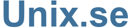 Unix.se - Unix Website