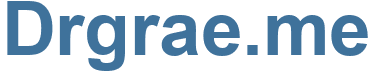 Drgrae.me - Drgrae Website