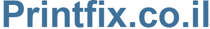 Printfix.co.il - Printfix.co Website