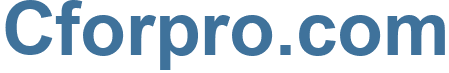 Cforpro.com - Cforpro Website