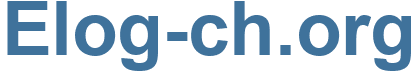 Elog-ch.org - Elog-ch Website