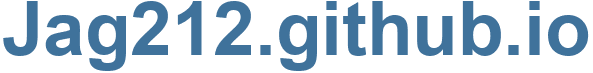 Jag212.github.io - Jag212.github Website