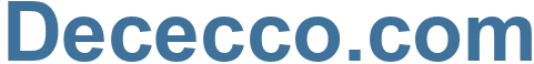 Dececco.com - Dececco Website