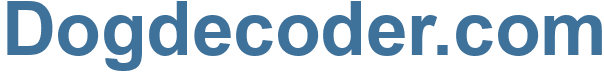 Dogdecoder.com - Dogdecoder Website
